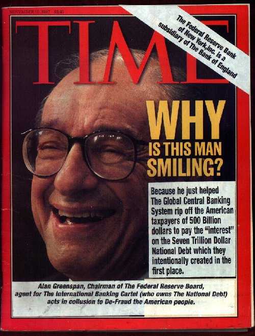 Image of Greenspan on Time Magazine.